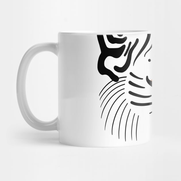 White Tiger face by cariespositodesign